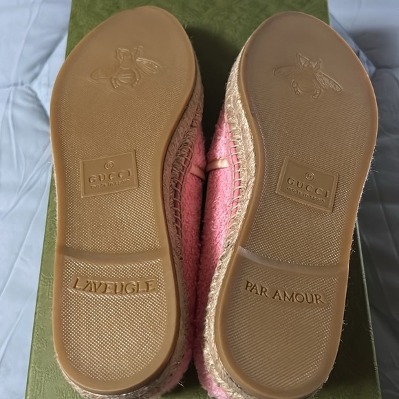 Gucci Interlocking G Terry Espadrille’s. New In Box with 2 dust bags. - Picture 8 of 13